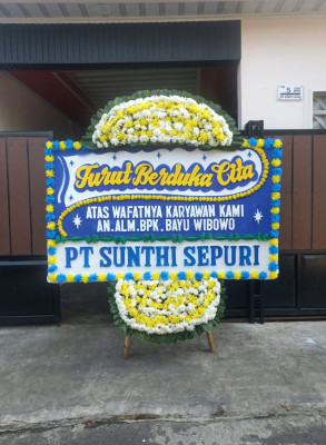 Papan Bunga Duka di Jampangkulon