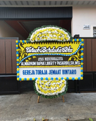 Papan Bunga Duka di Jampangkulon